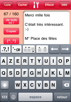 SMS (^_^) Smile French QWERTY