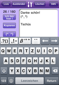 SMS (^_^) Smile German QWERTY