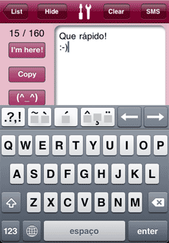 SMS (^_^) Smile Portuguese QWERTY
