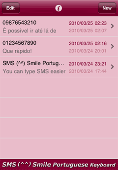 SMS Smile Portuguese List