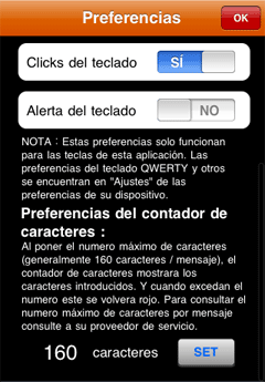 SMS Smile Spanish counter