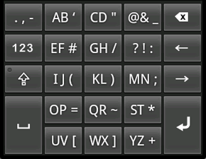 1Hand Keyboard ABC